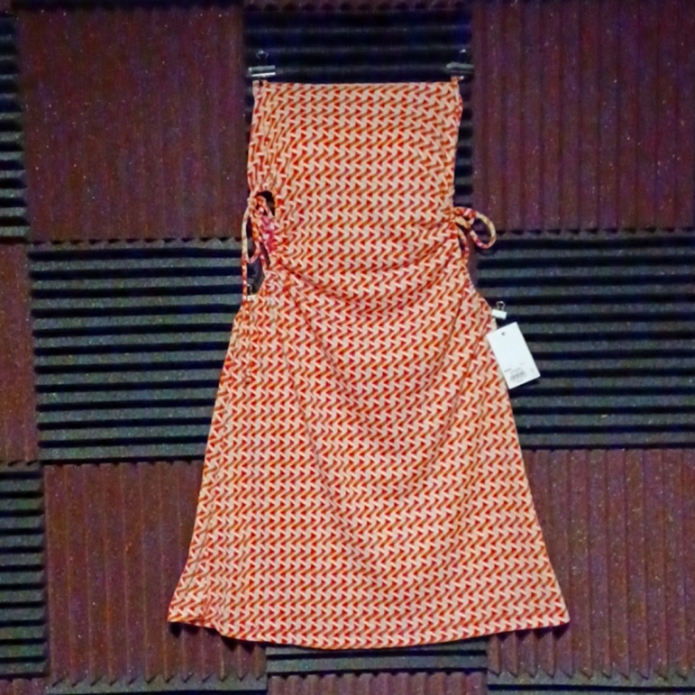 Happy Camper (Kohls) sundress,  size M,  orange and brown pattern,  brand new.